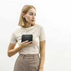 Damen Lazarotti Milano Leather Geldbörse Leder 13,5 cm