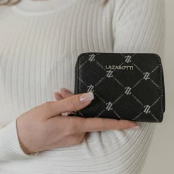 Lazarotti Damengeldbörsen Querformat<Palermo Geldbörse 11 cm black