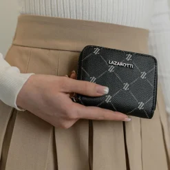 Lazarotti Damengeldbörsen Querformat<Palermo Geldbörse 11 cm black