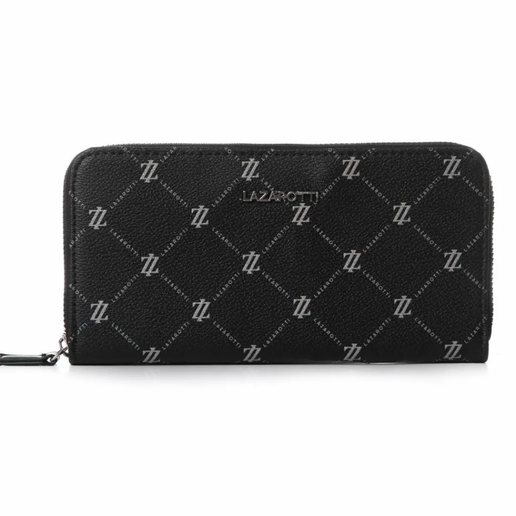 Lazarotti Damengeldbörsen Querformat<Palermo Geldbörse 19,5 cm black