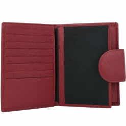 L.Credi Damengeldbörsen Hochformat<Alfredo Geldbörse Leder 10,5 cm rot