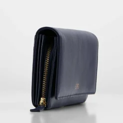 L.Credi Damengeldbörsen Querformat<Evelyn Geldbörse Leder 20 cm marine