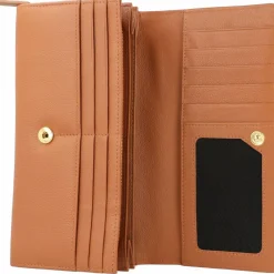 Best L.Credi Evelyn Geldbörse Leder 20 cm cognac