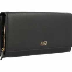 Discount L.Credi Evelyn Geldbörse Leder 20 cm schwarz