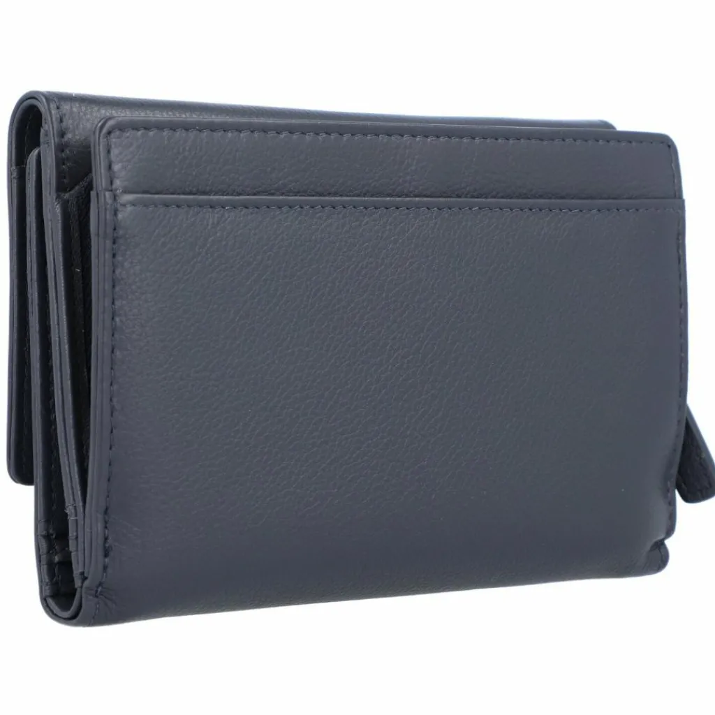 Outlet L.Credi Evelyn Geldbörse RFID Leder 14,5 cm marine