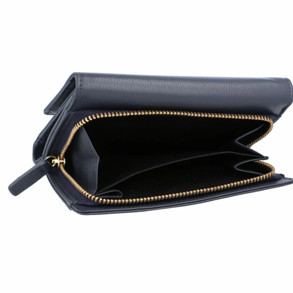 Outlet L.Credi Evelyn Geldbörse RFID Leder 14,5 cm marine