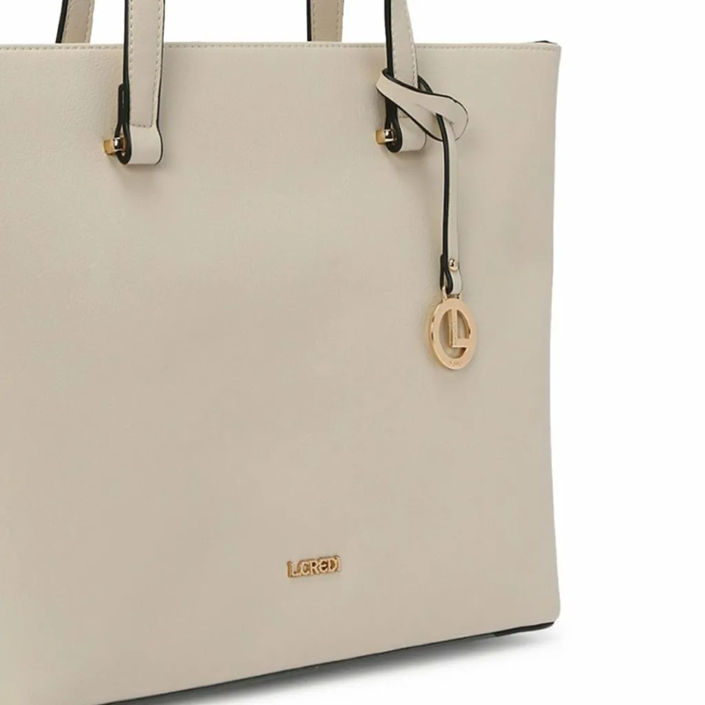 L.Credi Shopper|Schultertaschen<Filippa Shopper Tasche 40 cm creme