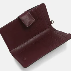 Outlet L.Credi Jane Handytasche 10 cm aubergine