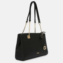 Hot L.Credi Karin Schultertasche 31 cm schwarz