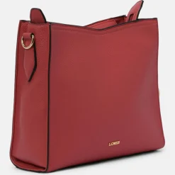 New L.Credi Liora Umhängetasche 32 cm rouge