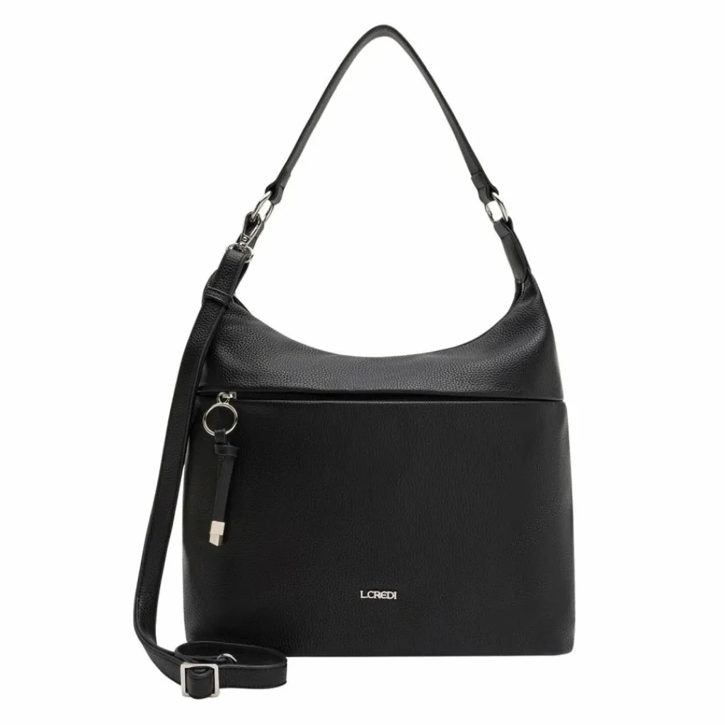 L.Credi Schultertaschen<Maite Schultertasche 33 cm schwarz