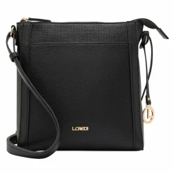 Outlet L.Credi Marlies Schultertasche 24 cm schwarz