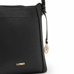 Outlet L.Credi Marlies Schultertasche 24 cm schwarz