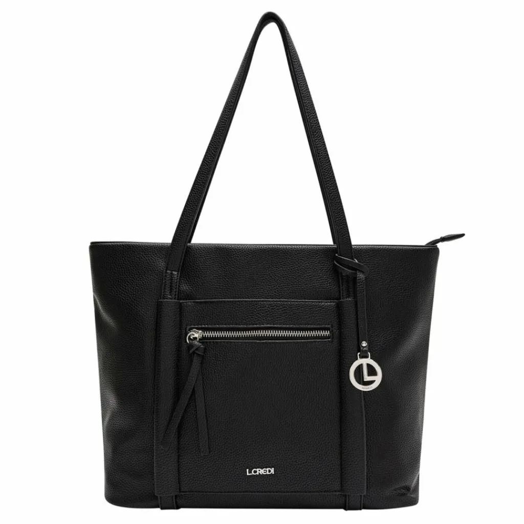 L.Credi Shopper|Schultertaschen<Merle Shopper Tasche 40 cm schwarz