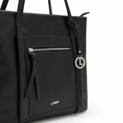 L.Credi Shopper|Schultertaschen<Merle Shopper Tasche 40 cm schwarz