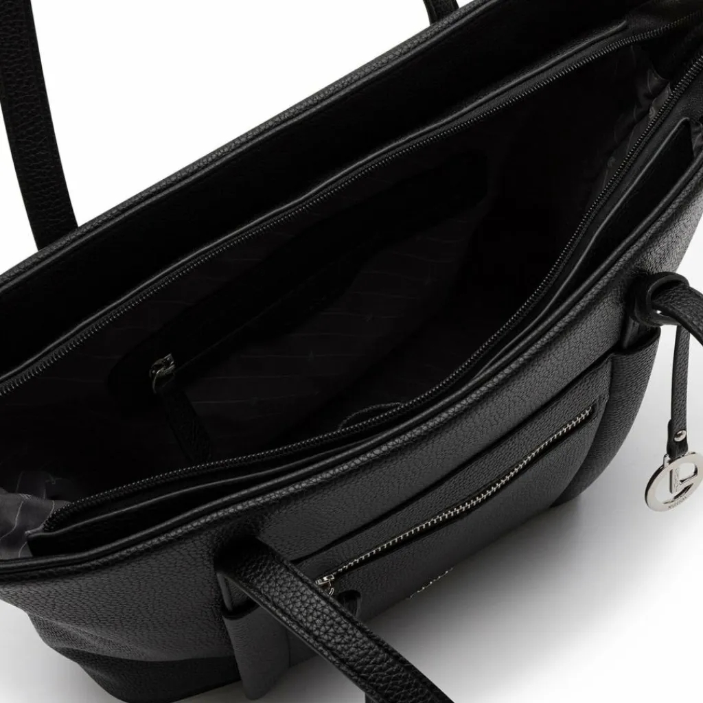 L.Credi Shopper|Schultertaschen<Merle Shopper Tasche 40 cm schwarz