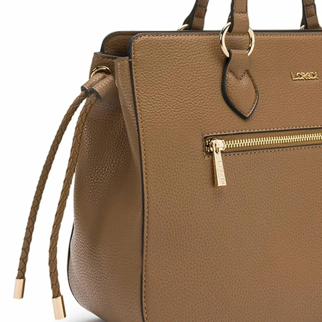 Outlet L.Credi Nova Schultertasche 22 cm toffee