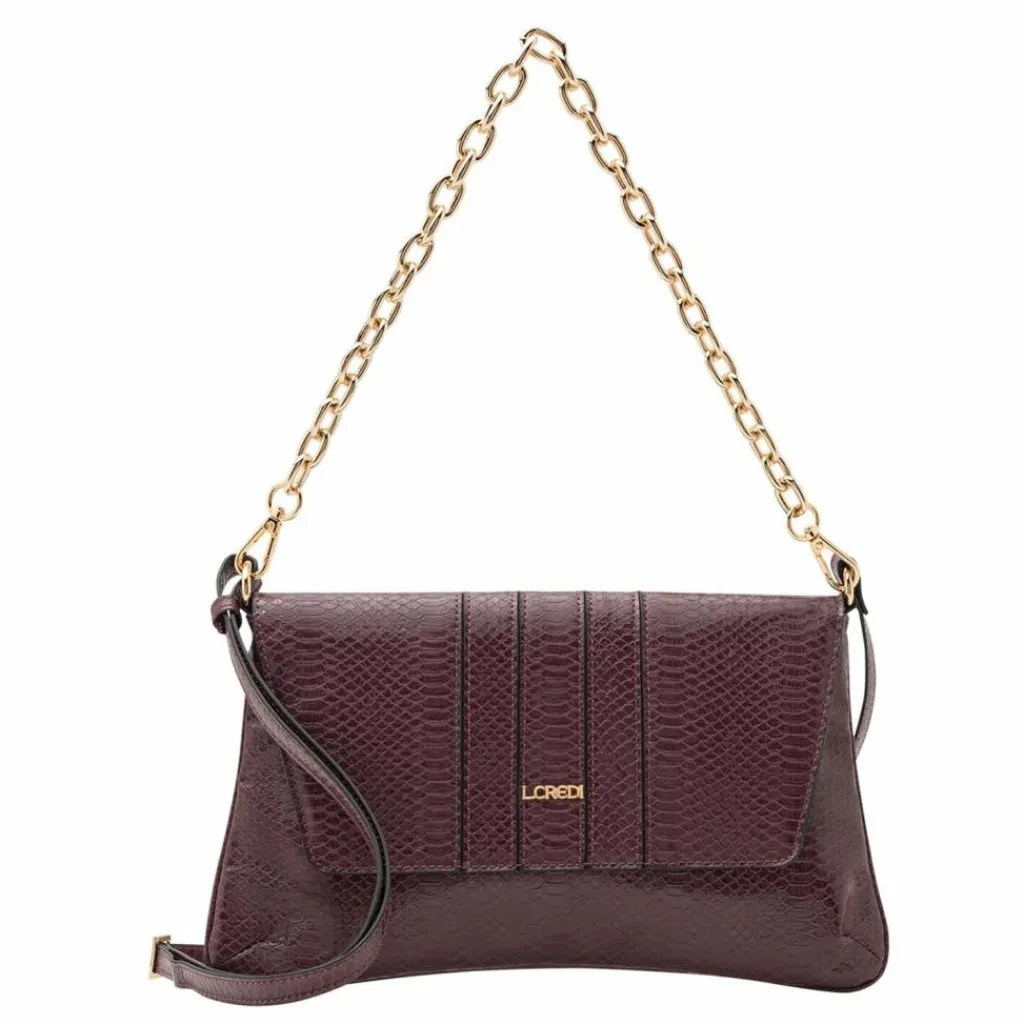 L.Credi Schultertaschen<Nuria Schultertasche 32 cm plum