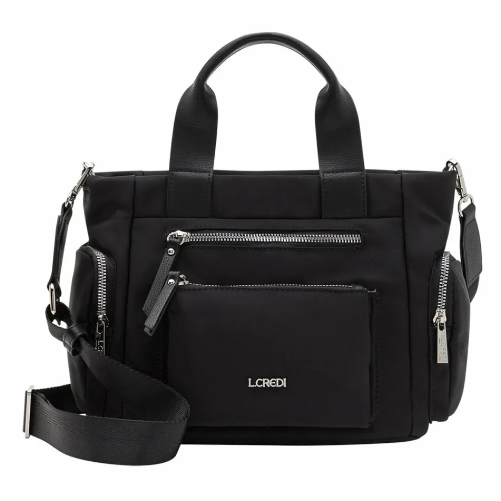 Clearance L.Credi Odeta Handtasche 26 cm schwarz