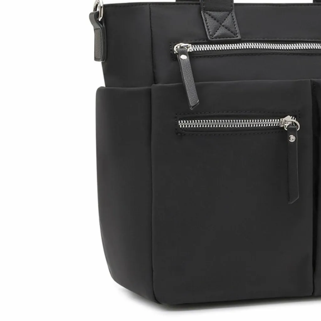 Outlet L.Credi Odeta Schultertasche 29 cm schwarz