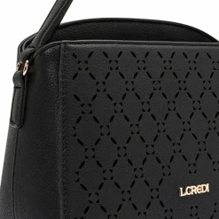 L.Credi Schultertaschen<Orchidea Schultertasche 22 cm schwarz