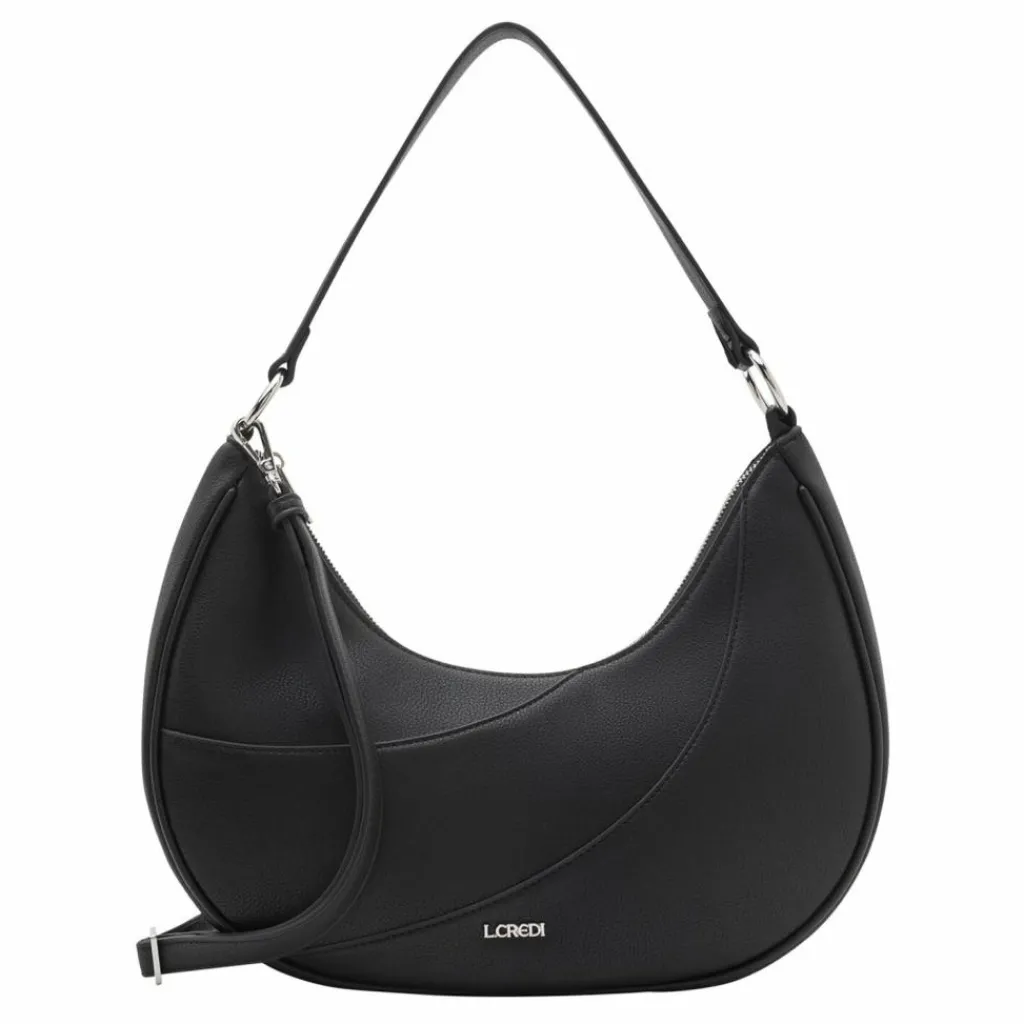 L.Credi Schultertaschen<Ornella Schultertasche 35 cm schwarz
