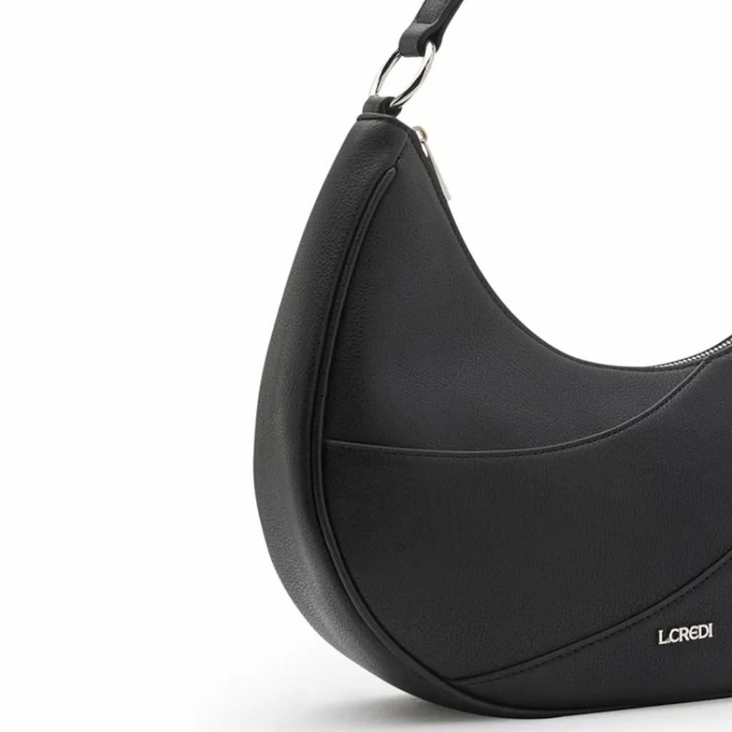 L.Credi Schultertaschen<Ornella Schultertasche 35 cm schwarz