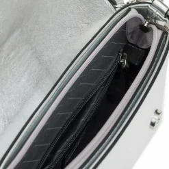 L.Credi Henkeltaschen<Pamela Schultertasche 26 cm silber