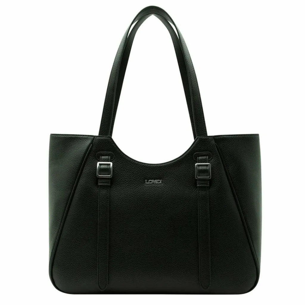 L.Credi Panja Shopper Tasche 37 cm schwarz