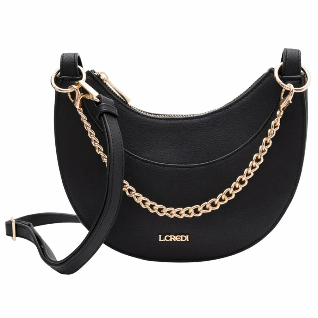 L.Credi Henkeltaschen<Paulette Handtasche 23 cm schwarz