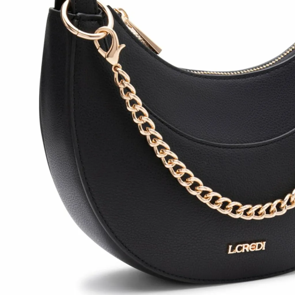 L.Credi Henkeltaschen<Paulette Handtasche 23 cm schwarz