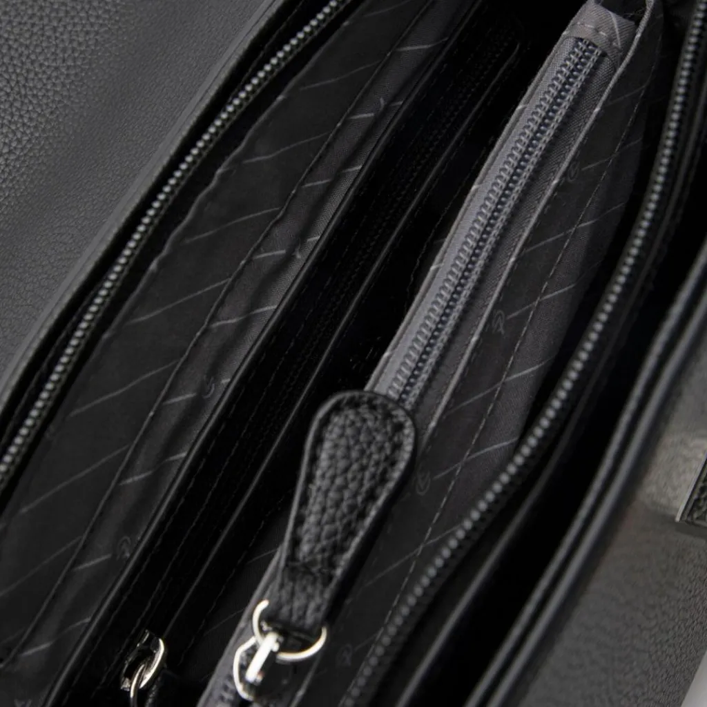 L.Credi Pelagia Handtasche 27.5 cm schwarz