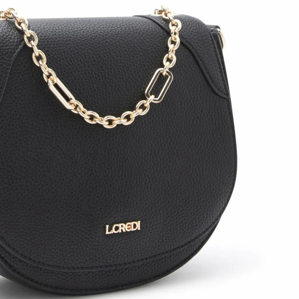 L.Credi Petrona Umhängetasche 22 cm schwarz