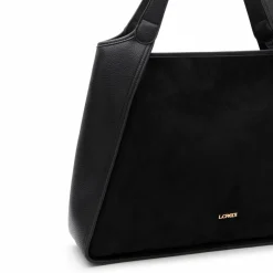 Clearance L.Credi Pheline Shopper Tasche 40 cm schwarz
