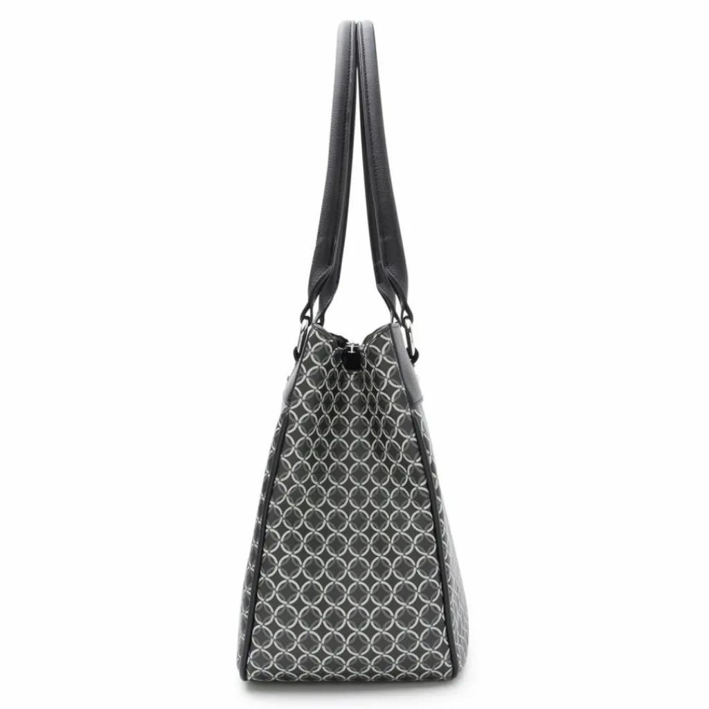 L.Credi Schultertaschen<Pia Schultertasche 37 cm schwarz