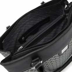 L.Credi Schultertaschen<Pia Schultertasche 37 cm schwarz