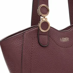 L.Credi Schultertaschen|Henkeltaschen<Pondria Schultertasche 33 cm wine
