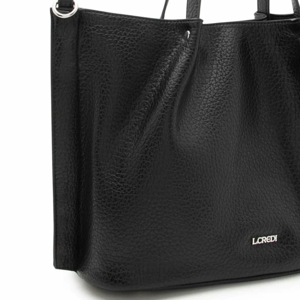 Outlet L.Credi Raila Shopper Tasche 31 cm schwarz