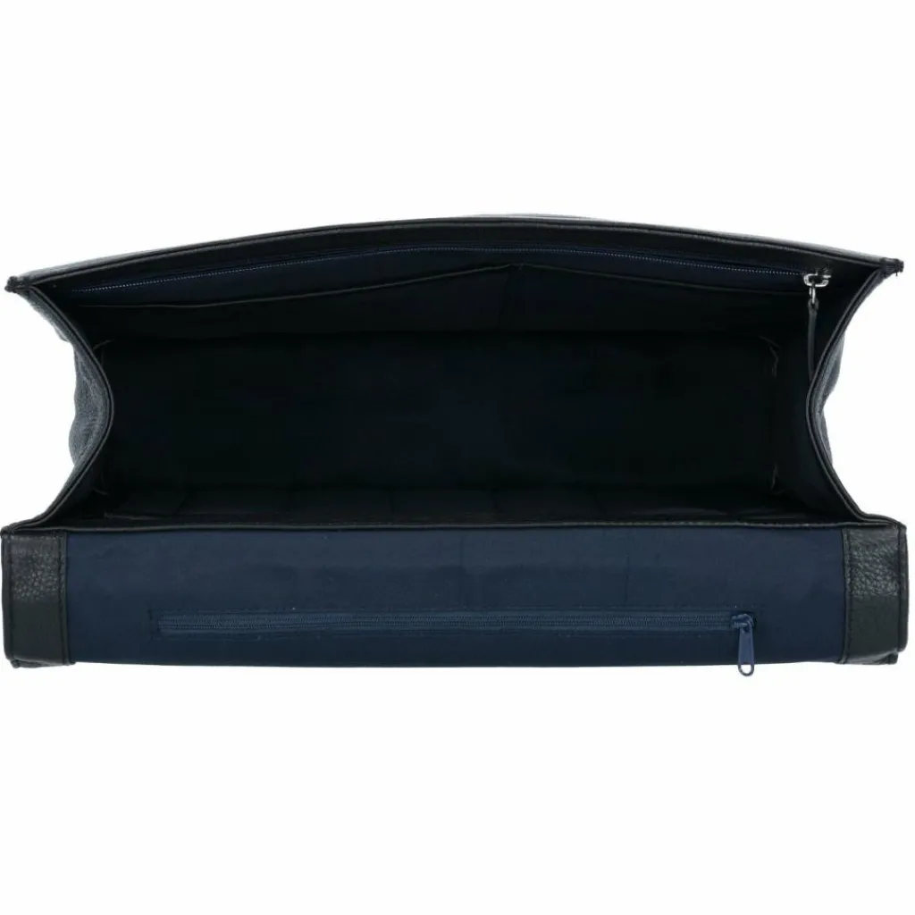 Best Leonhard Heyden Berlin Aktentasche Leder 38 cm Laptopfach schwarz