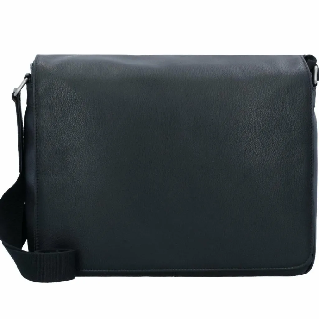 Outlet Leonhard Heyden Berlin Umhängetasche Leder 38 cm schwarz