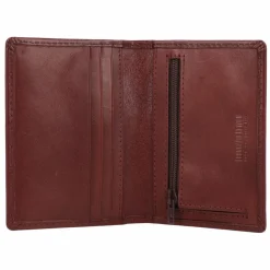 Leonhard Heyden Visitenkartenetuis<Cambridge Kreditkartenetui Leder 7.5 cm rotbraun