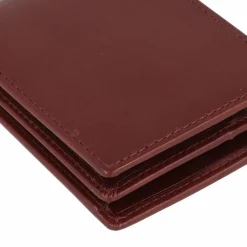 Leonhard Heyden Herrengeldbörsen Querformat<Cambridge Geldbörse Leder 10 cm rotbraun