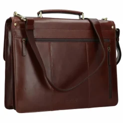 Leonhard Heyden Laptoptaschen|Aktentaschen<Cambridge Aktentasche Leder 40 cm Laptopfach rotbraun
