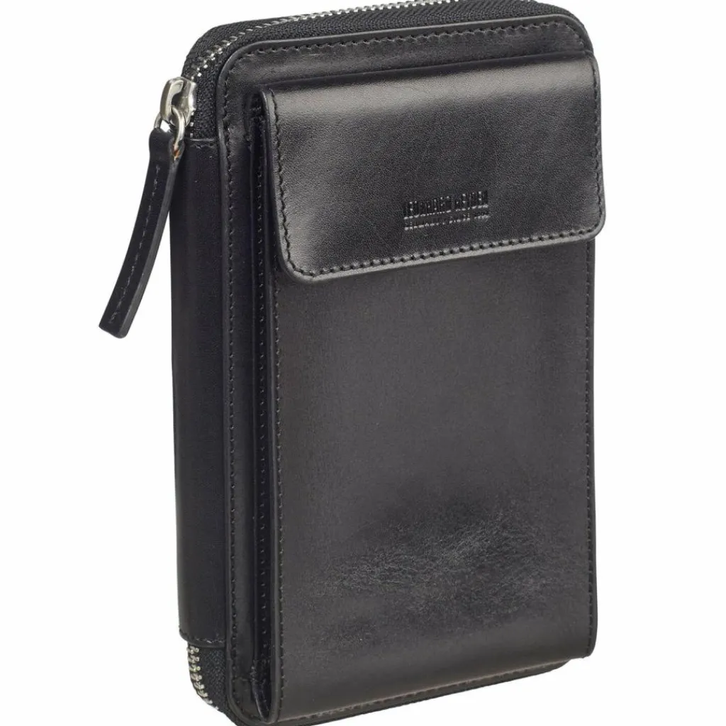 Leonhard Heyden Handytaschen<Cambridge Handytasche Leder 11 cm schwarz