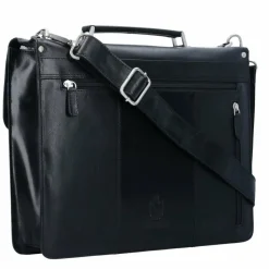 Leonhard Heyden Laptoptaschen|Aktentaschen<Cambridge Aktentasche Leder 38 cm Laptopfach schwarz
