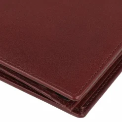 Leonhard Heyden Herrengeldbörsen Querformat<Cambridge Geldbörse Leder 12 cm rotbraun