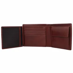 Leonhard Heyden Herrengeldbörsen Querformat<Cambridge Geldbörse Leder 12 cm rotbraun