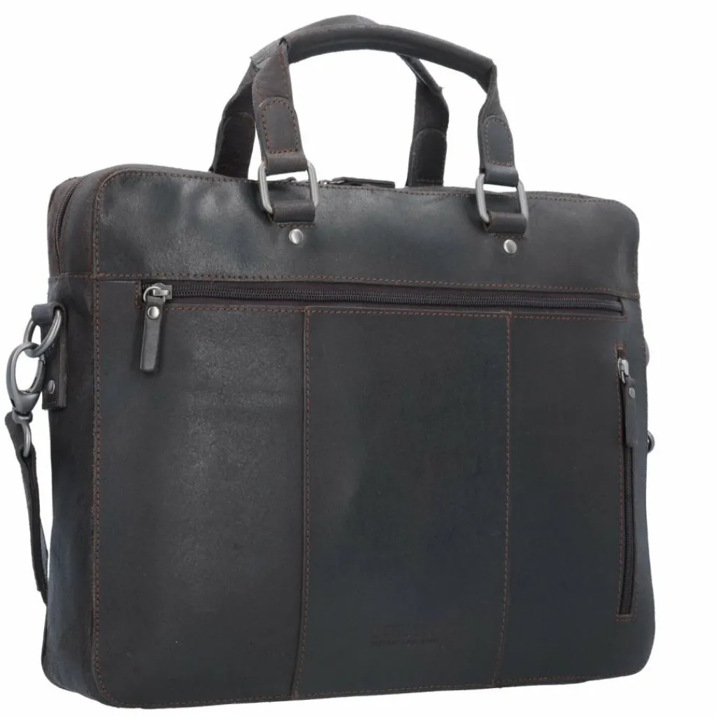Leonhard Heyden Laptoptaschen|Aktentaschen<Dakota Aktentasche Leder 37 cm braun