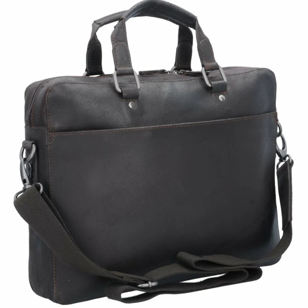Leonhard Heyden Laptoptaschen|Aktentaschen<Dakota Aktentasche Leder 37 cm braun