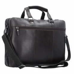 New Leonhard Heyden Dakota Aktentasche Leder 40 cm Laptopfach braun